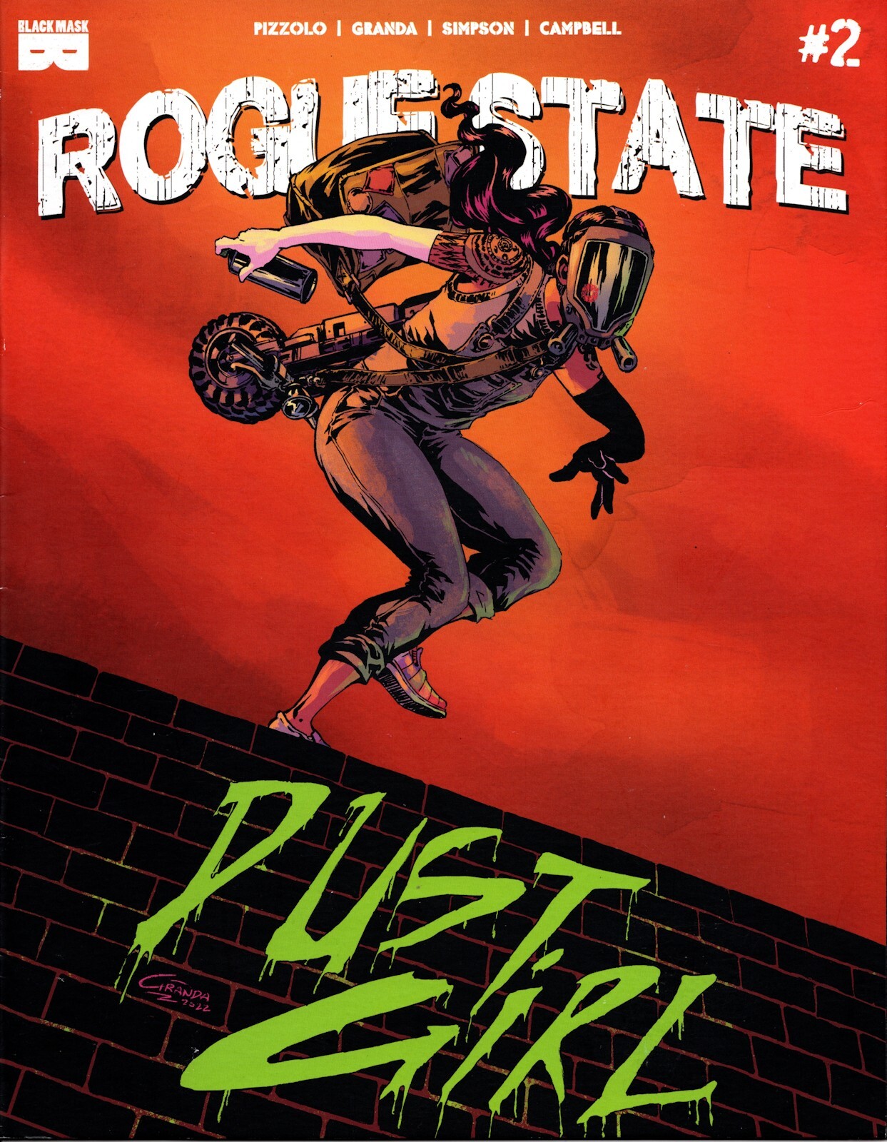 Rogue State #2 Cvr A Dec 2022 (VFN+) (8.5) Black Mask, Oversized Comic