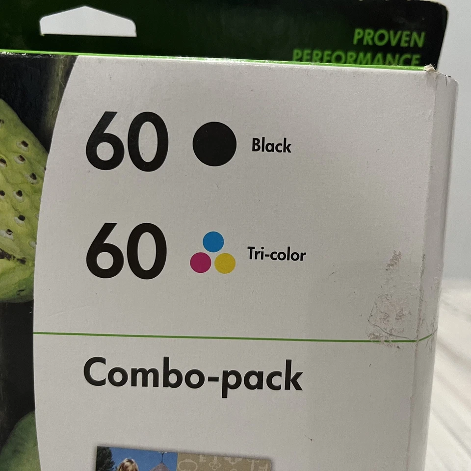 HP Genuine 60 Black & Tri-color Combo Pack plus HP Photo Paper Expire 2017 NIB - Image 3 of 4