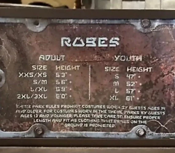 Disney Parks Star Wars Capa Adulto 2X Luke Jedi Galaxy’s Edge Disfraz Bata NUEVO Foto 3 de 4