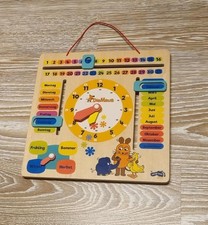 DIE MAUS LERNTAFEL Uhrzeit Tag Datum Monat Ja...