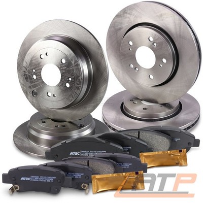 BREMSSCHEIBEN + BREMSBELÄGE VORNE + HINTEN FÜR HONDA CR-V 3 BJ 06-12