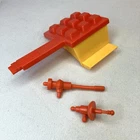 Vtg 1989 Teenage Mutant Ninja Turtles Party Wagon Van Door Radar Dish Parts Lot