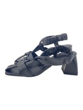 Other brands ALM SUNNY LEATHER SANDALS Square toe sandals size 36 Black Cowhide