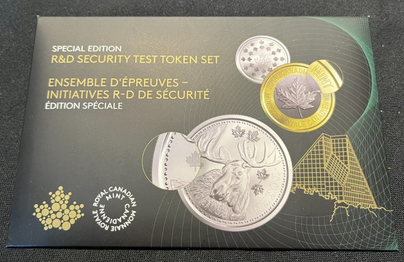 2018 RCM R&D LAB SECURITY TEST 6-TOKEN SET PROTOTYPES MINT w/ORIGINAL PACKAGING