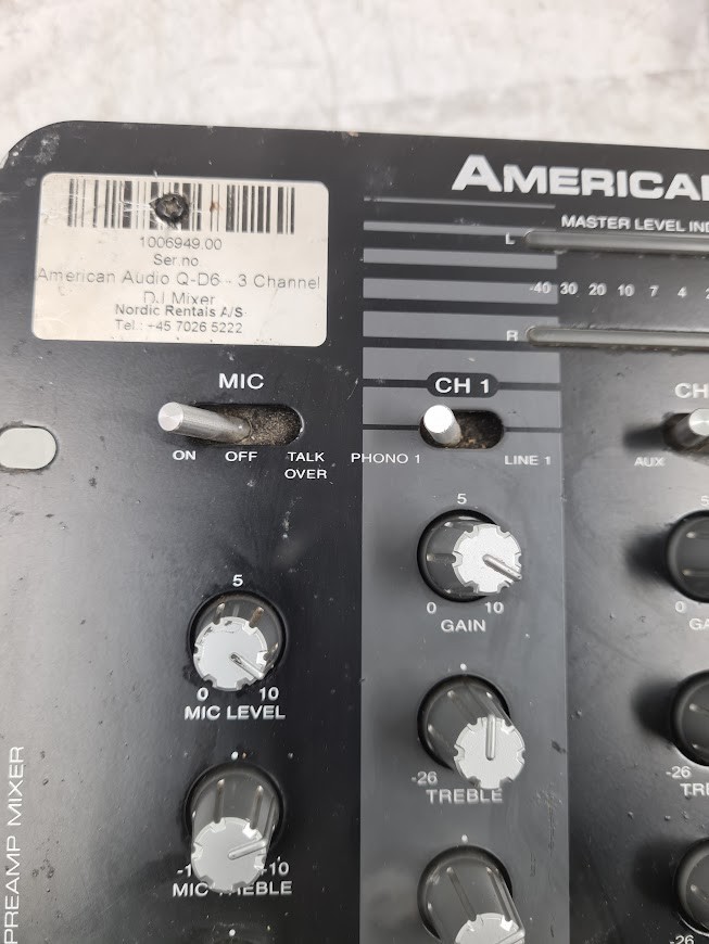 American Audio Q-D6 Mixer Not Tested | eBay