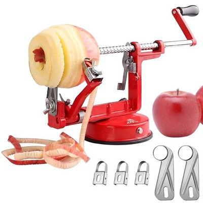 Apfelschäler Hobel Entkerner Würfelschneider Küche Kartoffel Obst Gemüse Maschine 3 Klingen