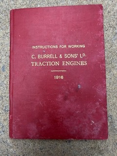 Genuine Original C Burrell & Sons Ltd Instructions For Working Traction Engines