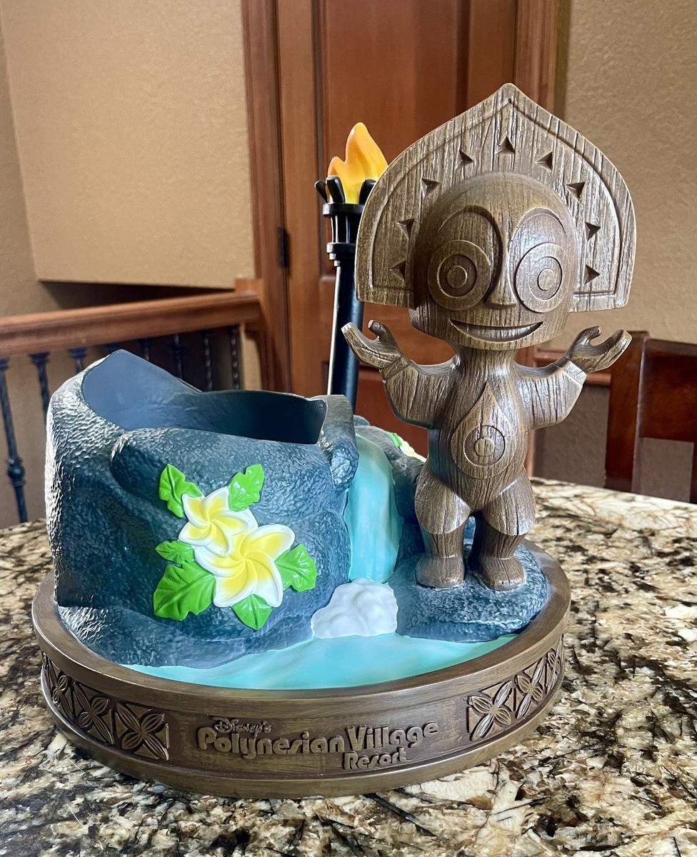 Disney Parks Polynesian Resort Large Maui Tiki Man Planter Statue