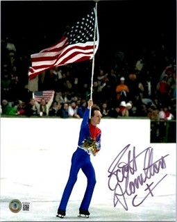 SCOTT HAMILTON SIGNED 8X10 PHOTO BECKETT BAS COA OLYMPIC FIGURE SKATING 3
