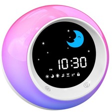 I CODE Time to Wake Alarm Clock for Kids, Children's Sleep Trainer, Kids Wake...