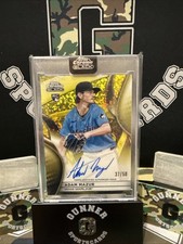 2025 Topps Chrome Black Adam Mazur Auto RC Gold Mini-Diamond Refractor 37/50
