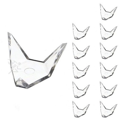 OnFireGuy 12-Pack Mineral, Fossil, Geode Display Stands, 1.25'' Triangle Holders