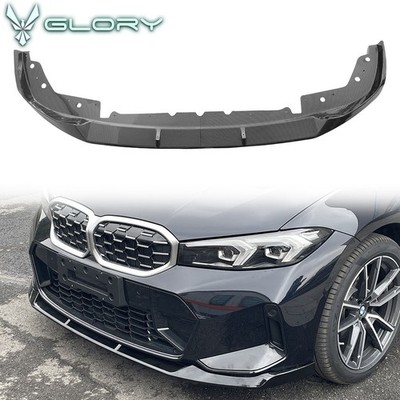 Fits for 23-25 BMW G20 M340i M Performance Front Bumper Lip Spoiler Carbon Color