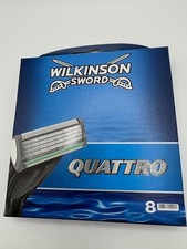 Genuine Wilkinson Sword Quattro Razor Blades and handle 1 4 8 pack FREE POSTAGE