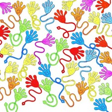 48Pcs Glitter Sticky Hands Party Favors, Party Table Favors Set for Kids, Holid