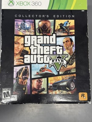 GRAND THEFT AUTO V GTA5 XBOX 360 COLLECTOR'S EDITION BOX HAT MONEY BAG GAME