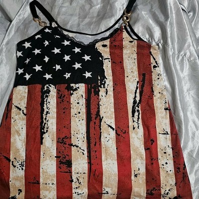 womens usa flag top New M Rayasun Ret.$55