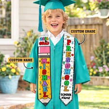 Personalized Pre-K Graduation Sash with Name Class Of Boy Girl Preschool