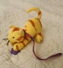 GROOVY GIRLS PET ORANGE TABBY CAT KIKKO WITH LEASH. NEW, PRISTINE CONDITION!