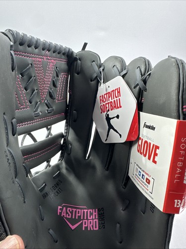 Neu mit Etikett Franklin Pro Series 13" Fastpitch Handschuh schwarz pink Rechtshand Überwurf - Bild 4 von 4