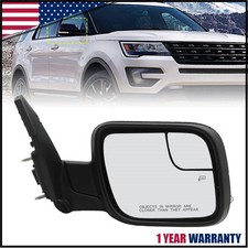 Side Mirror For Ford Explorer 16-19 W Power Heated Puddle Light Passenger Side Side Mirror For Ford Explorer 16-19 W Power Heated Puddle Light Passenger Side