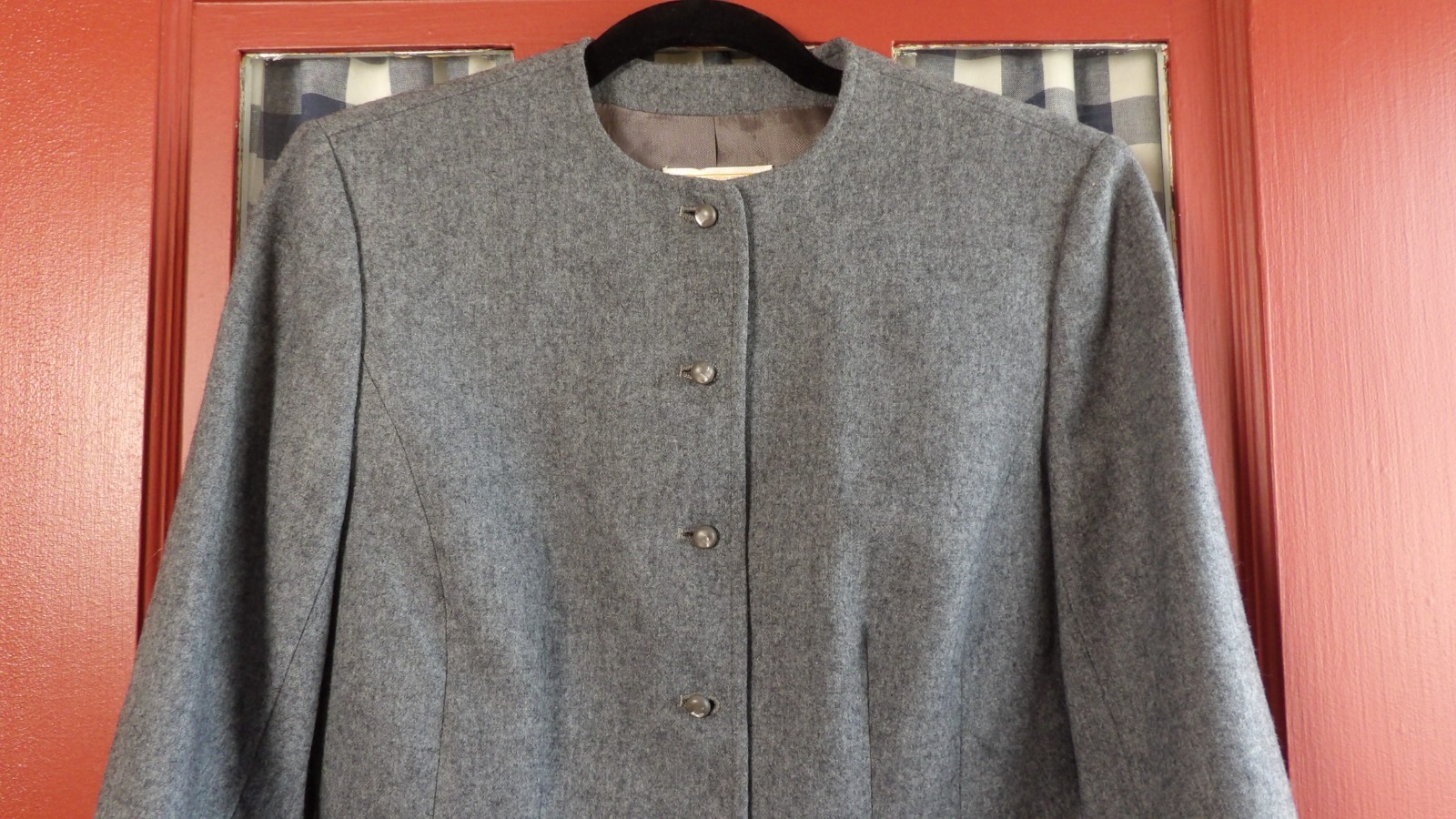 Pendleton Women's Classic Gray Button Front Long … - image 3