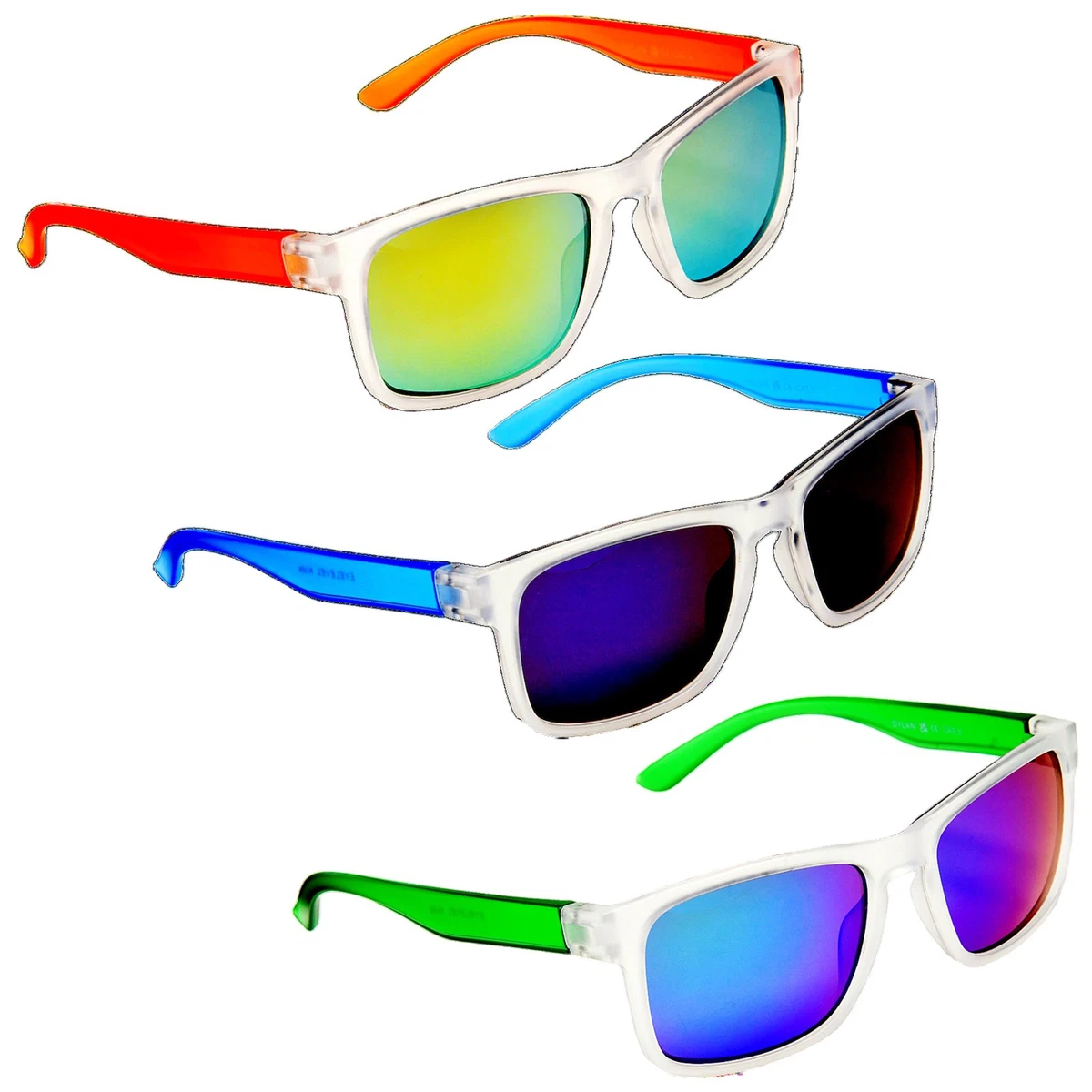 Eyelevel Kids Dylan Sport Sonnenbrille UV400 Jungen Mädchen Grün Orange Blau