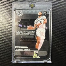Panini 2024-25 Mosaic Stephon Castle #6 Give and Go Rookie San Antonio Spurs NBA