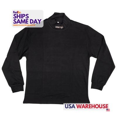 Zamp RU001003M, One Black Fire Retardant Blend Underwear Top Black Medium Sfi 3.