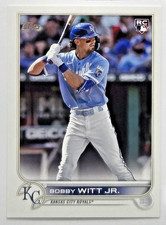 BOBBY WITT JR 2022 RC TOPPS BONUS SET ROOKIE VARIATION IN BATTING STANCE ROYALS