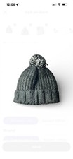 The North Face Gray Ribbed Pom Beanie Cozy Gorpcore Winter Hat