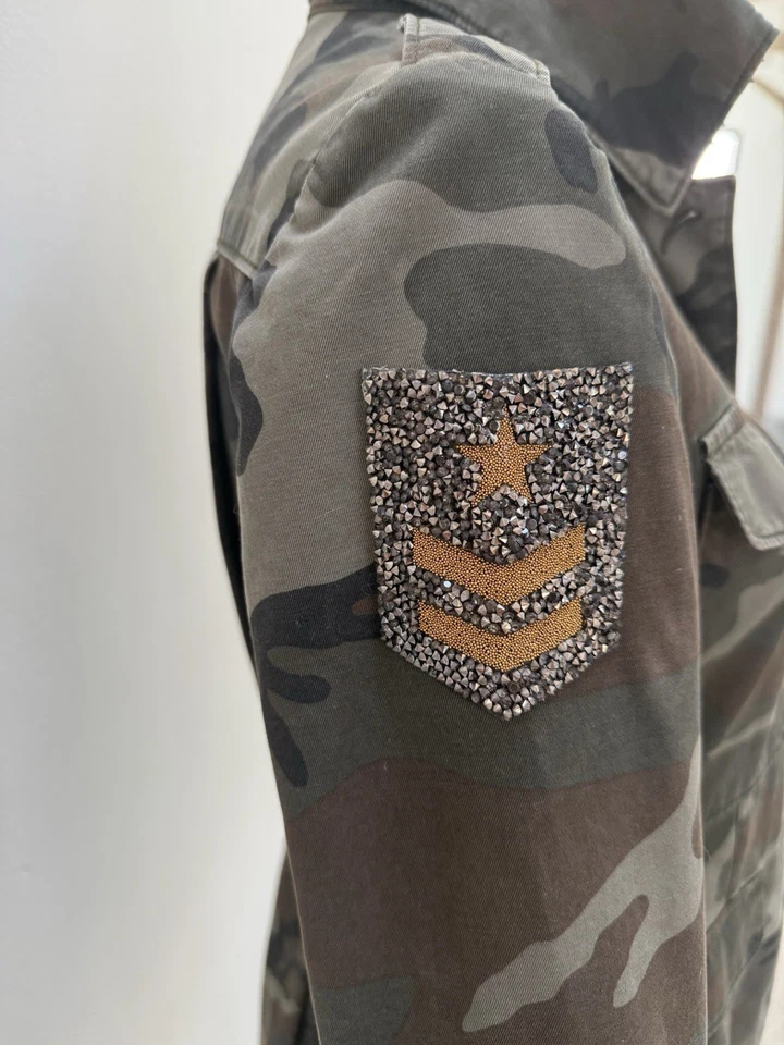 Chaqueta utilitaria RAG & BONE Leigh camuflaje camuflaje.  Foto 3 de 4