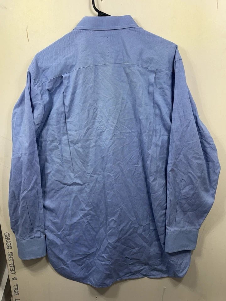 Paul Stuart Dress Shirt Mens Size 16.5-34 Blue Business Formal Preppy New York - Image 4 of 4