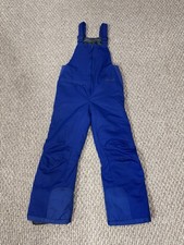 Arctix Youth Royal Blue Insulated Snow Bib Overalls Size Small Front Zip