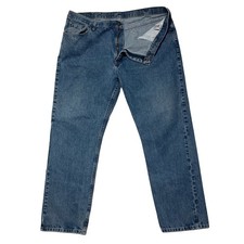 Wrangler Mens 96501DS Regular Fit Blue Jeans 100 Cotton 42x30 Medium Wash