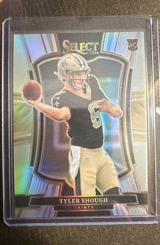2025 Panini Select - Premier Level Tyler Shough #141 Silver Prizm (RC) Saints