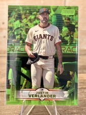  2025 Topps Stadium Club Justin Verlander Lime Green #162 Giants