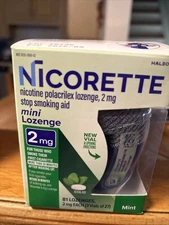 Nicorette Mini Lozenge 2mg 81 Mint Lozenges