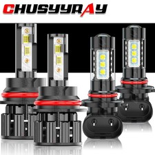 Fit Ford Expedition 1999-2002 4x Led Headlights Hilo Beam Fog Light Bulbs Kit Fit Ford Expedition 1999-2002 4x Led Headlights Hilo Beam Fog Light Bulbs Kit