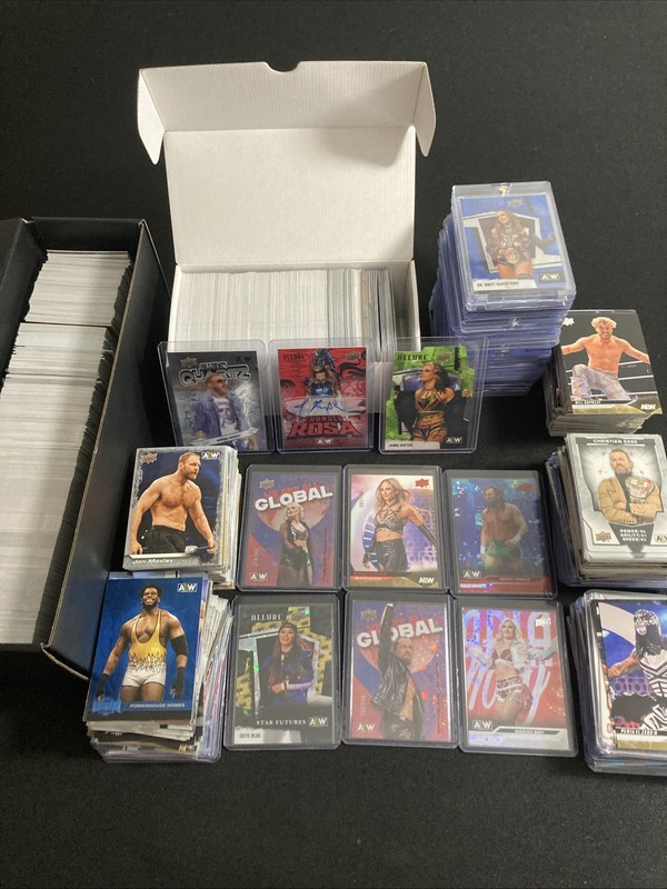 Huge AEW Card Lot Collection Autos Parallels Relics Inserts Base 2021-2025