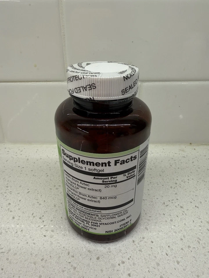 Luteína Synergy con zeaxantina con luteína FloraGLO® -- 20 mg - 60 cápsulas blandas Foto 2 de 2