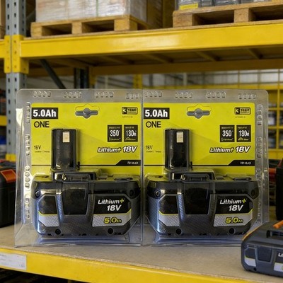 2Stück 18V 5Ah Original Akku für RYOBI One+ Plus Lithium RB18L50 P104 P108 P109