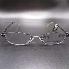 Jones New York Eyeglass Frames Petite J132 Silver Metal Full Rim 47-16-135