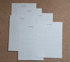 GB QV 1841 1d RED or 2d BLUE PLATE RECONSTRUCTION 6 ALBUM PAGES WHITE PAPER