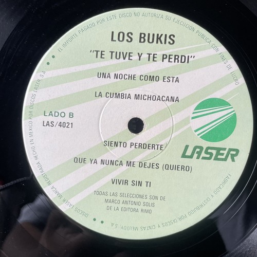 LOS BUKIS / UNA NOCHE COMO ESTA / Vinyl Record 33 Rpm MELODY Mexico - Picture 4 of 4