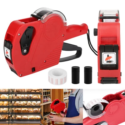 REDTAGTOWN Price Tag Gun MX-5500 8 Digits EOS Labeler Marking Machine w/ Sticker Labels Ink