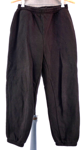 Asos Joggers schwarze Hose mit Manschetten entspannte Laufunterseite Petite Jogginghose UK 12