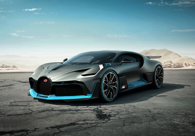 Kleines A6 Bugatti Poster (nagelneu)