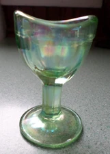 Boyd Iridescent/Carnival Glass Eye Wash Cup 2 1/2" x 1 1/2" EUC