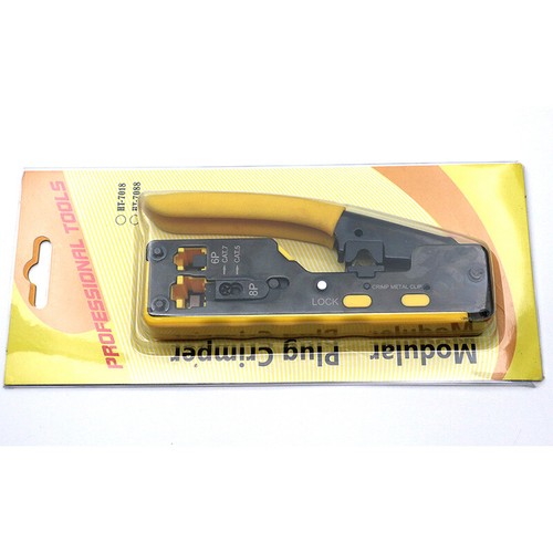 Cat7 RJ45 Crimper Pliers RJ12 Cat5 Cat6 8P8C Cable Stripper Pressing Clamp - Afbeelding 6 van 12